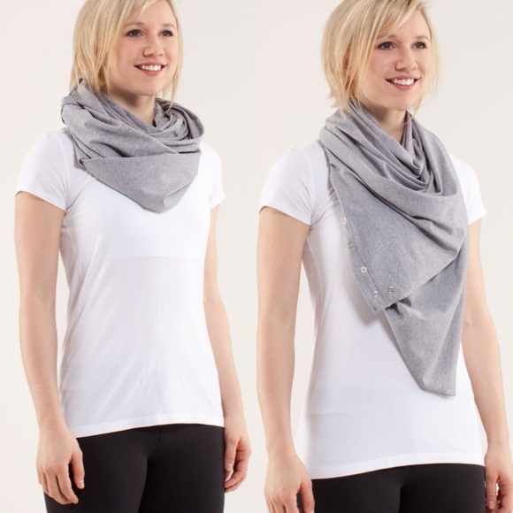 Lululemon vinyasa scarf grey heathered fossil - Picture 1 of 3